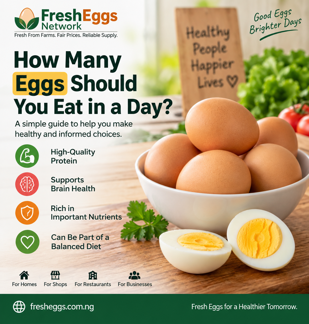 How much of eggs is needed a day?